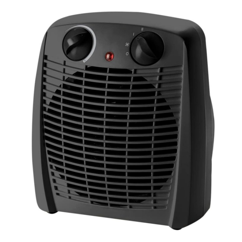 Aquecedor com Ventilador Elétrico Preto 2000W