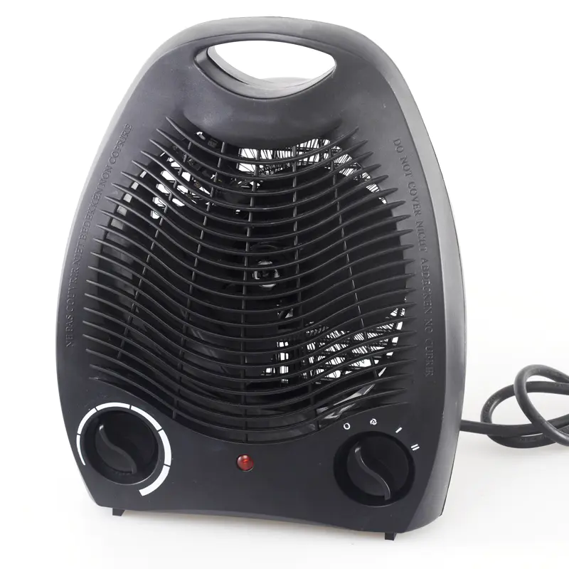 Aquecedor de ventilador 2kw preto